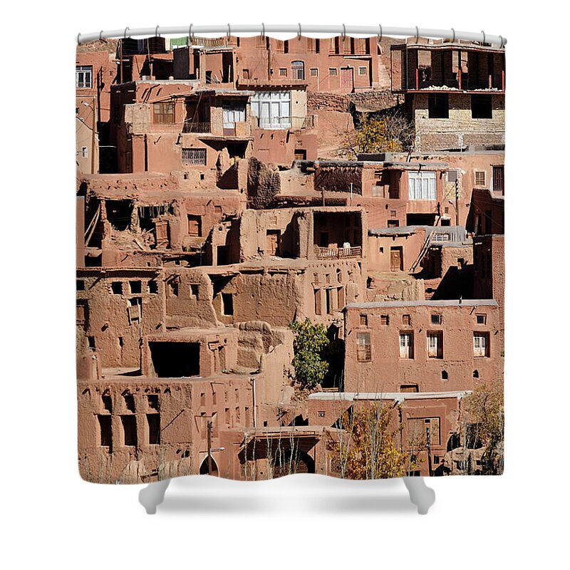 Iran Shower Curtain featuring the photograph The village of Abyaneh in Iran #2 by Robert Preston