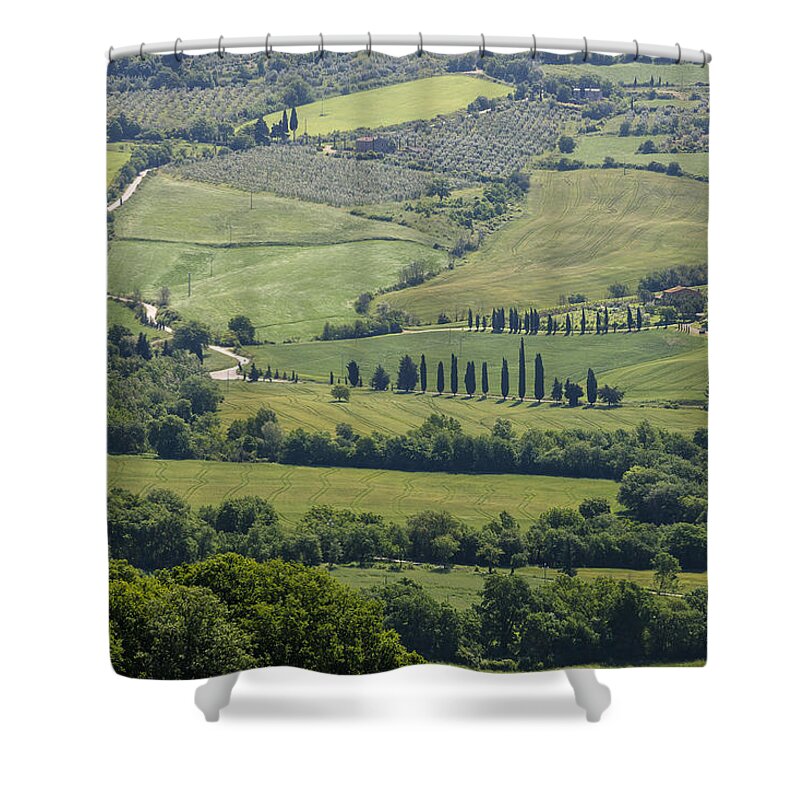 Val D'orcia Shower Curtain featuring the photograph Tuscany - Val d'Orcia #2 by Joana Kruse