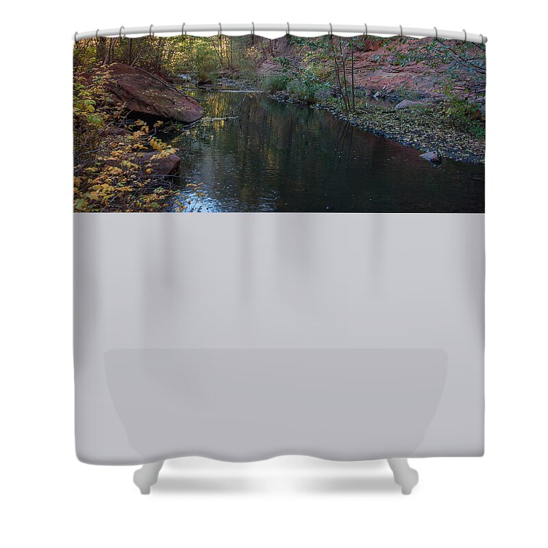 Snow Shower Curtain featuring the photograph West Fork #4 by Tam Ryan