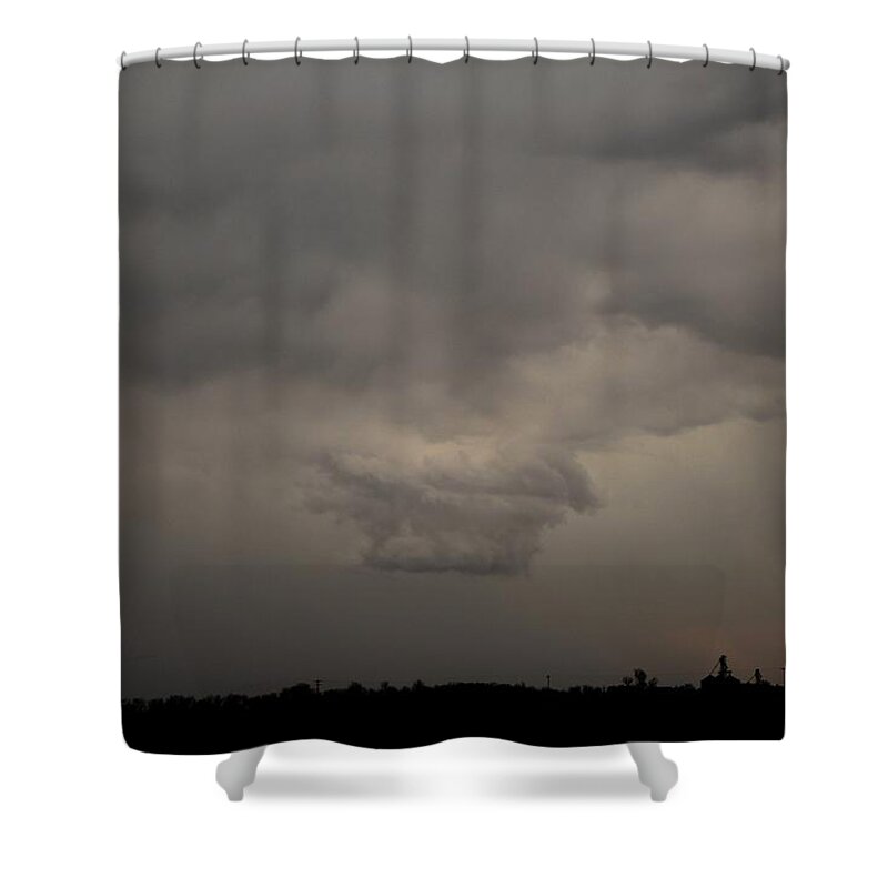 Stormscape Shower Curtain featuring the photograph Let the Storm Season Begin #12 by NebraskaSC