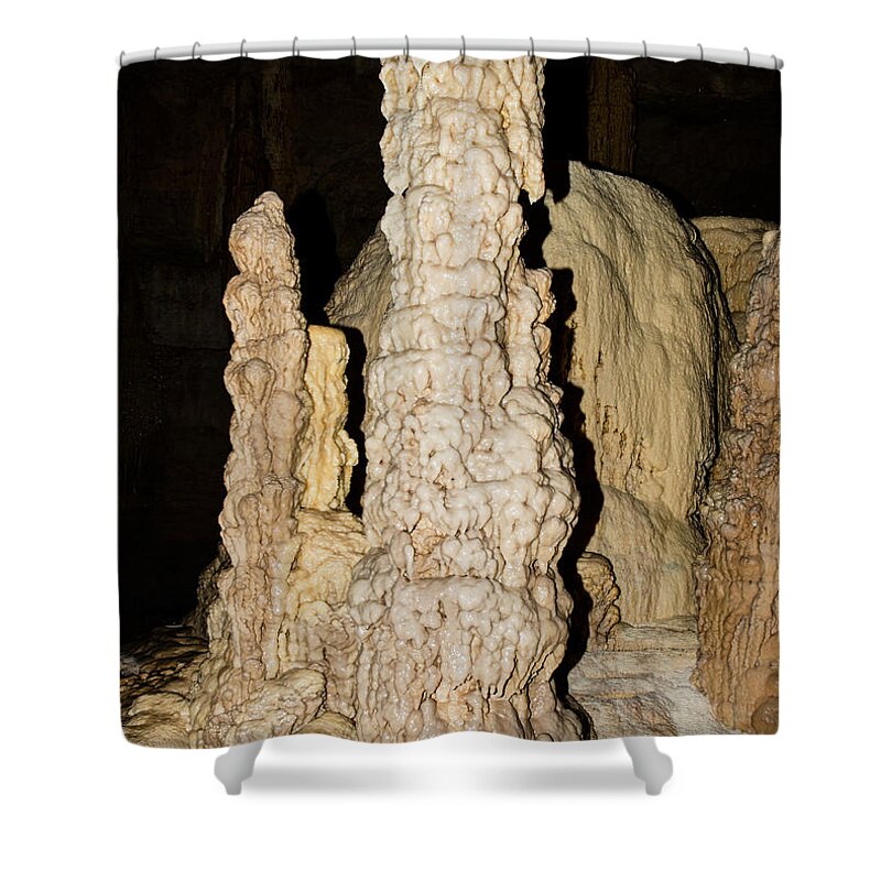 Nature Shower Curtain featuring the photograph Natural Bridge Caverns, San Antonio, Tx #22 by Millard H. Sharp