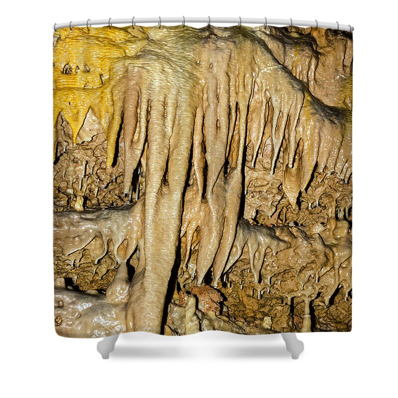 Nature Shower Curtain featuring the photograph Natural Bridge Caverns, San Antonio, Tx #23 by Millard H. Sharp