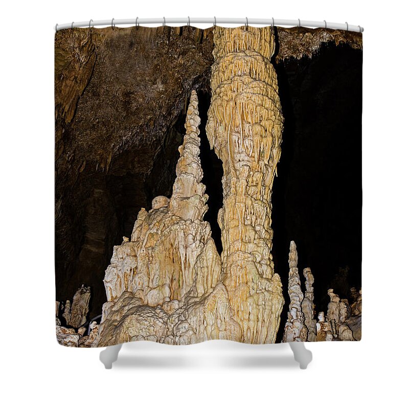 Nature Shower Curtain featuring the photograph Natural Bridge Caverns, San Antonio, Tx #24 by Millard H. Sharp