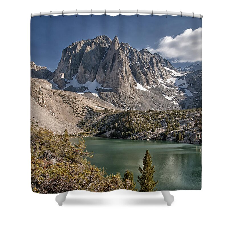 Scenic Shower Curtain featuring the photograph 2nd Lake and Temple Crag by Cat Connor