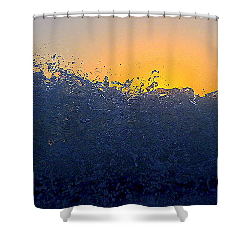 Water Shower Curtain featuring the photograph Badwave #4 by Robert Francis