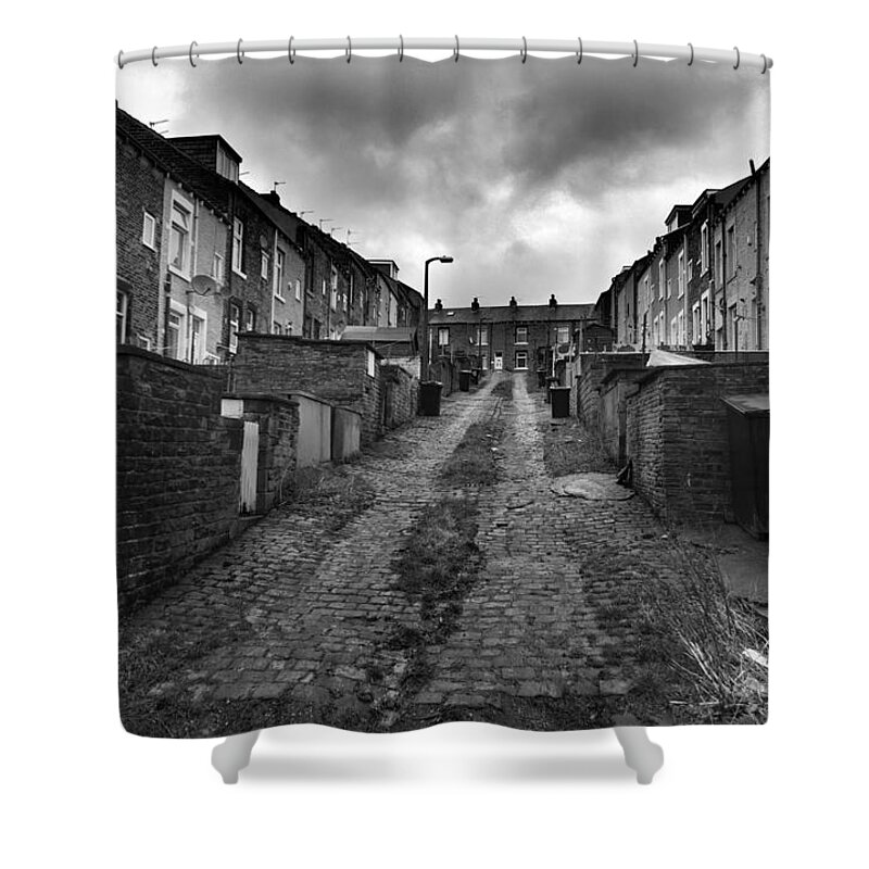 Stock Photo Shower Curtain featuring the photograph Bradford Streets #1 by Mick Flynn