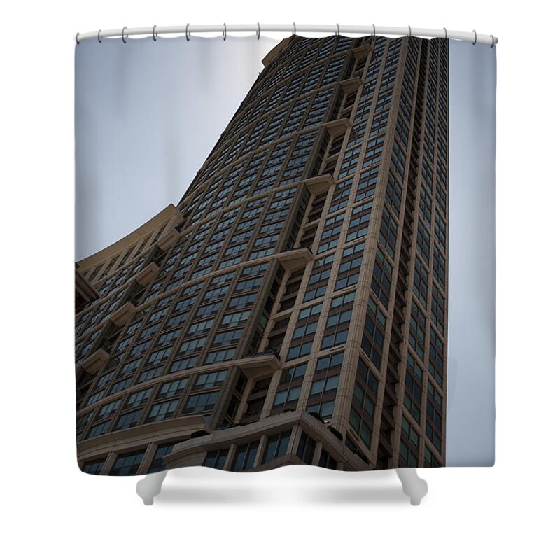 Modern High Rise Apartment Shower Curtain featuring the photograph City Architecture #3 by Miguel Winterpacht