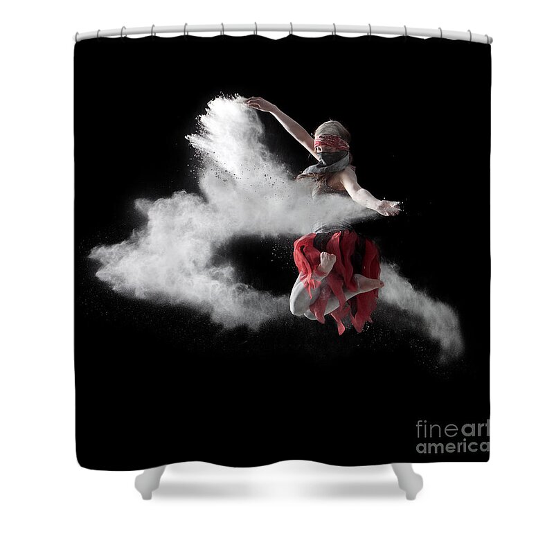 Dancing Shower Curtain featuring the photograph Flour Dancer Series #3 by Cindy Singleton