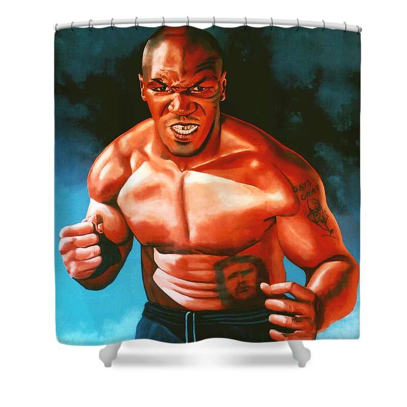 Mike Tyson Shower Curtains