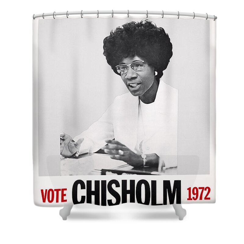 1972 Shower Curtain featuring the mixed media Presidential Campaign, 1972 #3 by Granger
