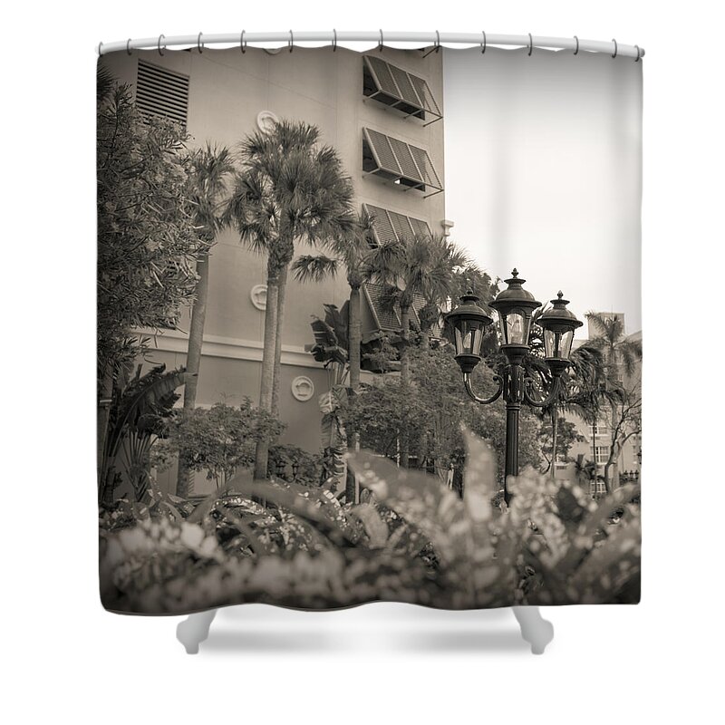 Fort Lauderdale Shower Curtain featuring the photograph Riverside Hotel #3 by Bill Howard