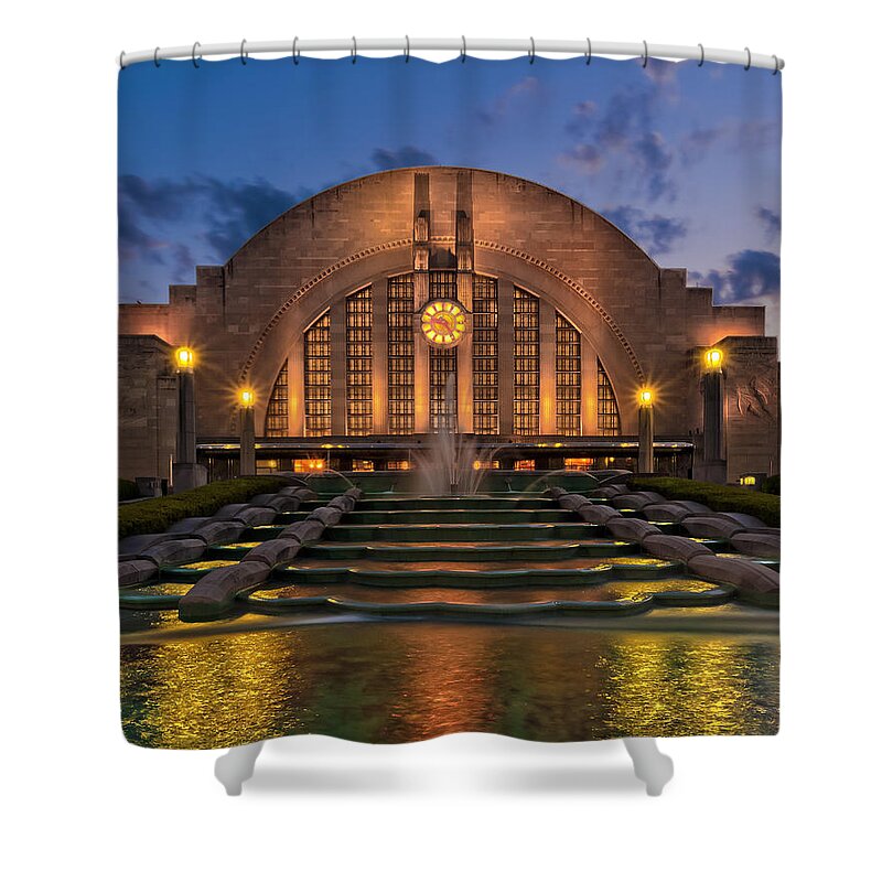  Shower Curtain featuring the photograph Union Terminal #3 by Keith Allen