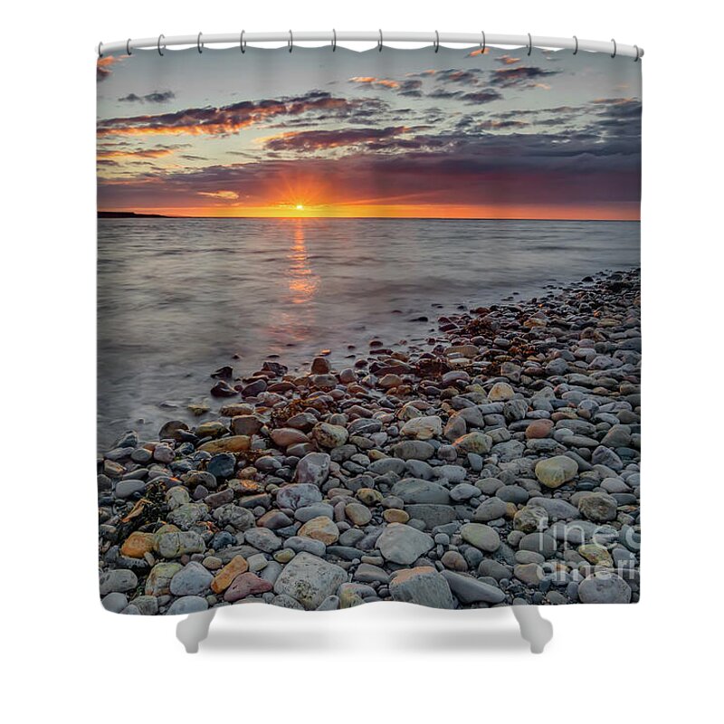 Deganwy Shower Curtain featuring the photograph Welsh Sunset #1 by Adrian Evans