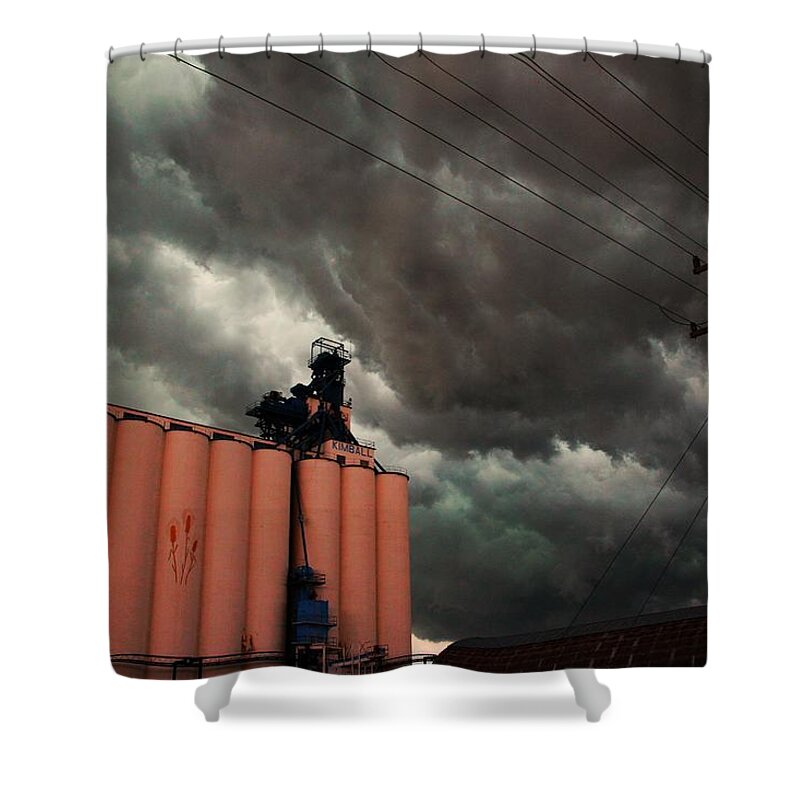 Stormscape Shower Curtain featuring the photograph Nebraska Panhandle Supercells #33 by NebraskaSC