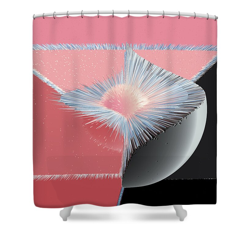 3d Shower Curtain featuring the digital art 3D Abstract 21 by Angelina Tamez