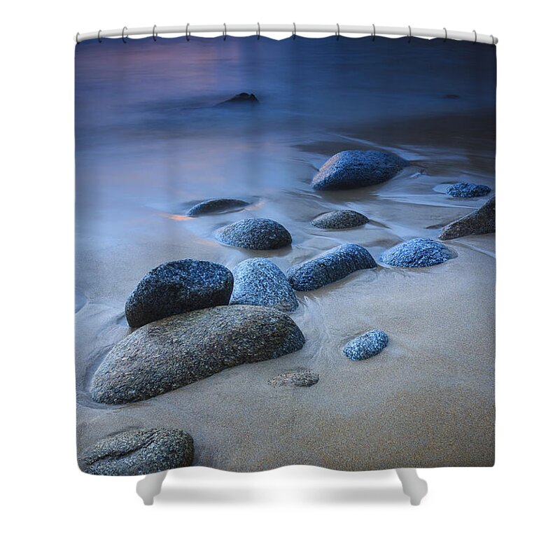 Seascape Shower Curtain featuring the photograph Campelo Beach Galicia Spain by Pablo Avanzini