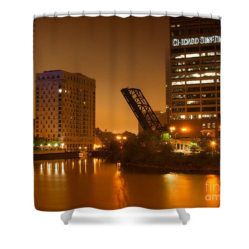 Chicago Shower Curtain featuring the photograph Chicago #1 by Miguel Winterpacht