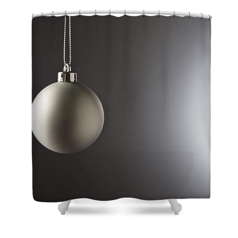 Fun Shower Curtain featuring the photograph Christmas Bauble #4 by U Schade