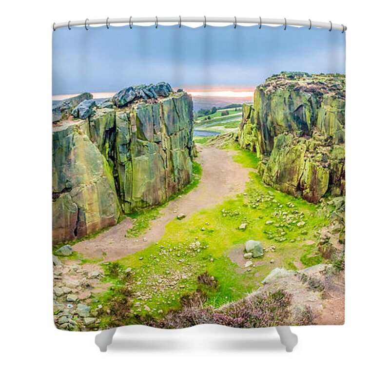Airedale Shower Curtain featuring the photograph Cow and Calf Rocks #4 by Mariusz Talarek