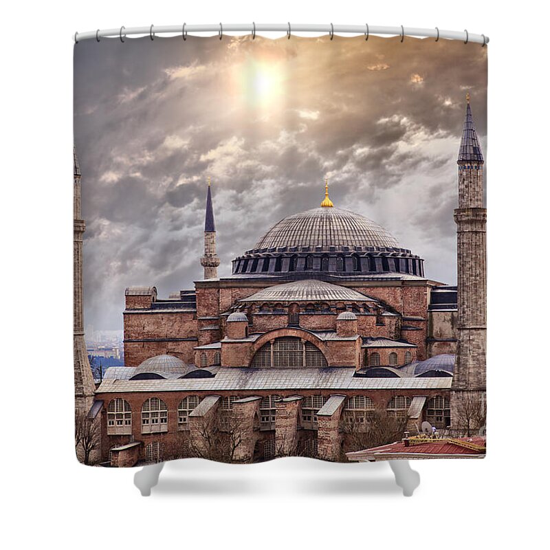 Hagia Sophia Shower Curtain featuring the photograph Hagia Sophia Istanbul #4 by Sophie McAulay