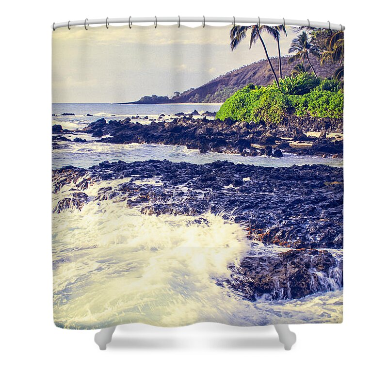 Aloha Shower Curtain featuring the photograph Paako Beach Makena Maui Hawaii #6 by Sharon Mau