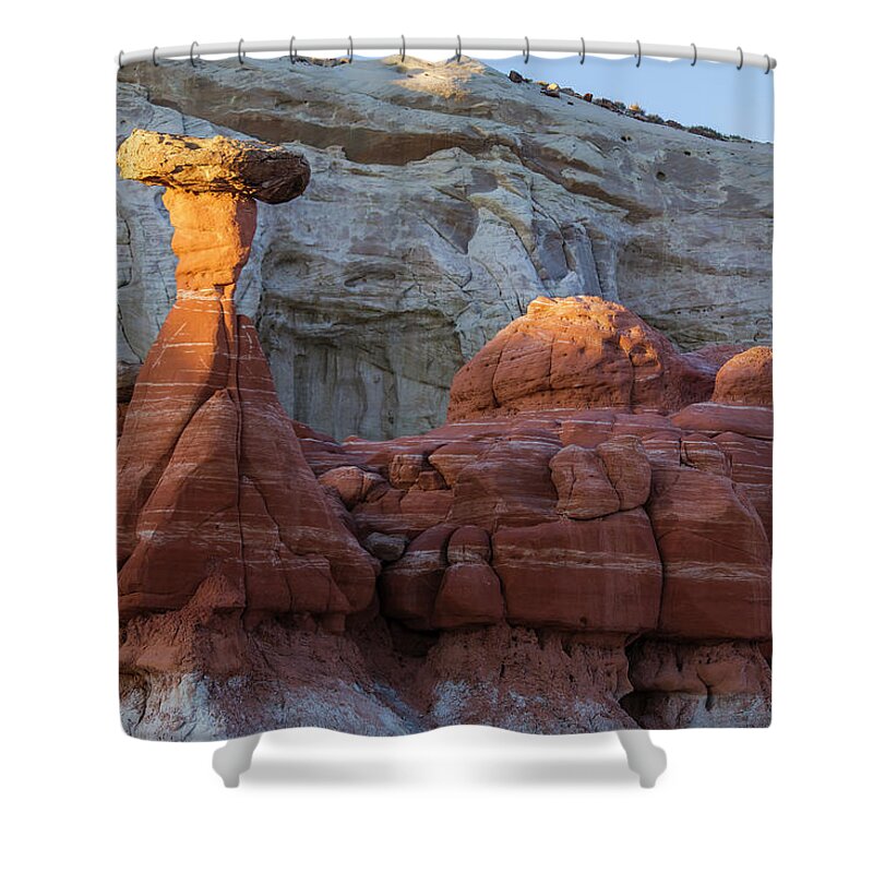 Tranquility Shower Curtain featuring the photograph Sand Stone Rock Formation In Sw Usa #4 by Gavriel Jecan
