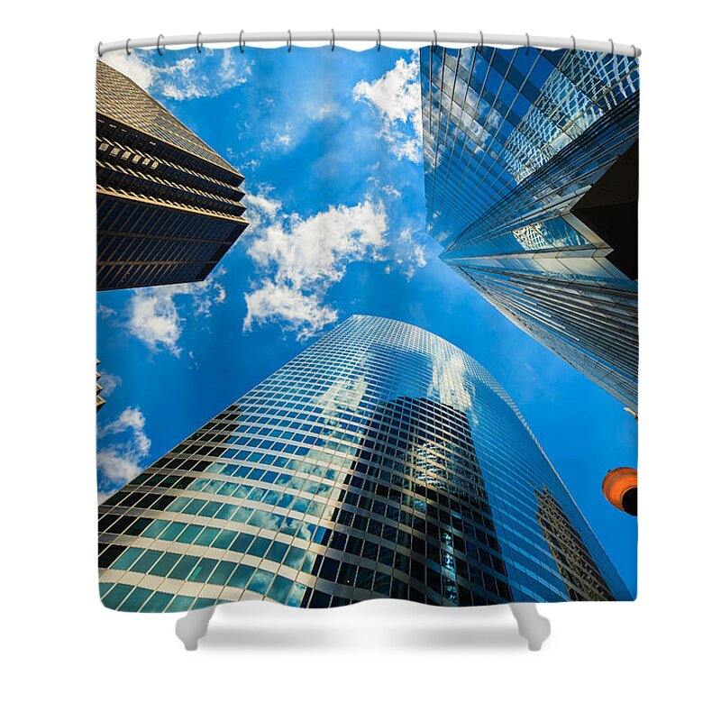 Architecture Shower Curtain featuring the photograph Skyscrapers by Raul Rodriguez