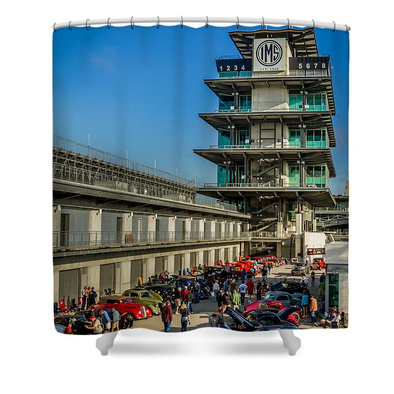 Car Show Shower Curtain featuring the photograph The Speedway Nationals #4 by Ron Pate