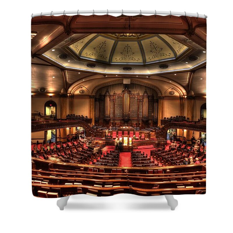Mn Churches Shower Curtain featuring the photograph Westminster Presbyterian Church #6 by Amanda Stadther