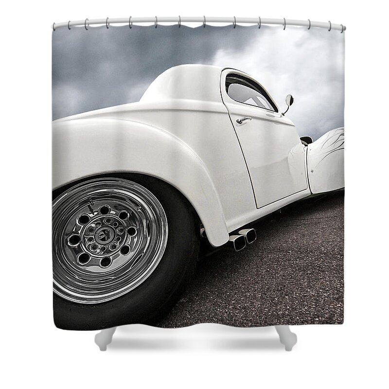 Hotrod Shower Curtain featuring the photograph 41 Willys Coupe by Gill Billington