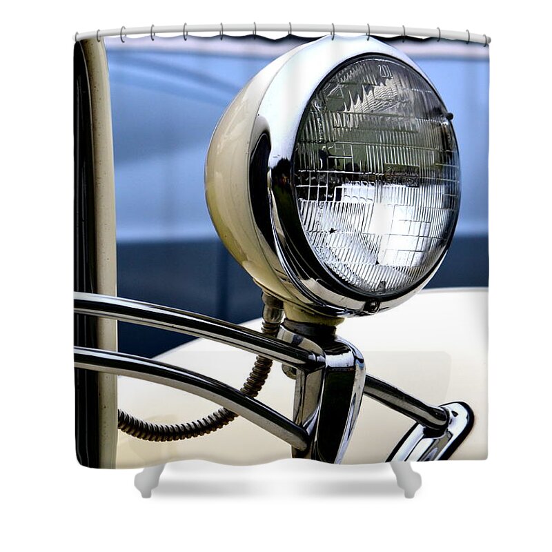 Ford Shower Curtain featuring the photograph Classic Ford Detail by Dean Ferreira