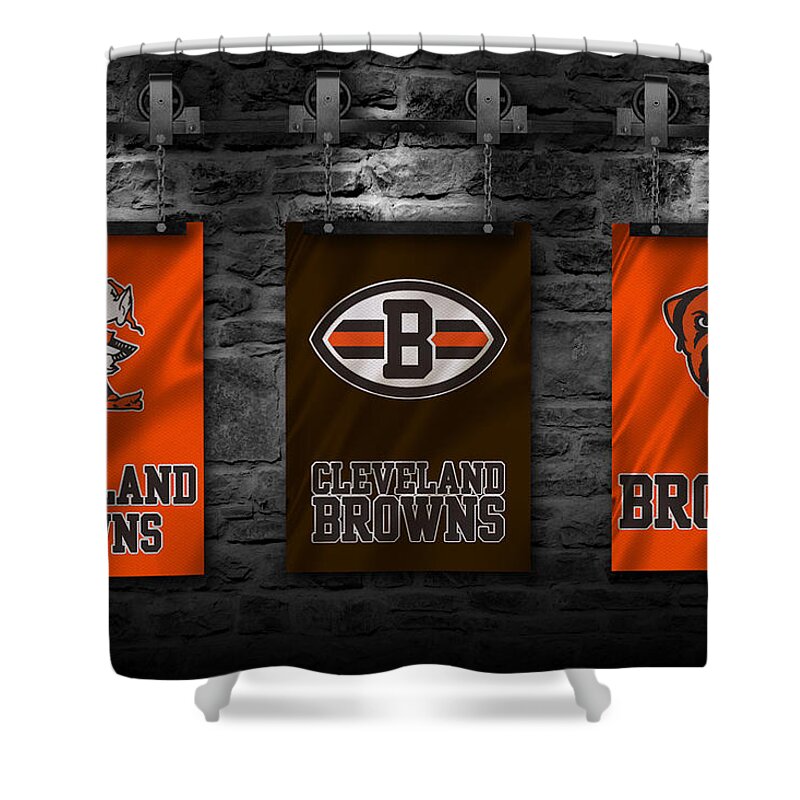 Cleveland Browns Shower Curtain for Sale by Joe Hamilton