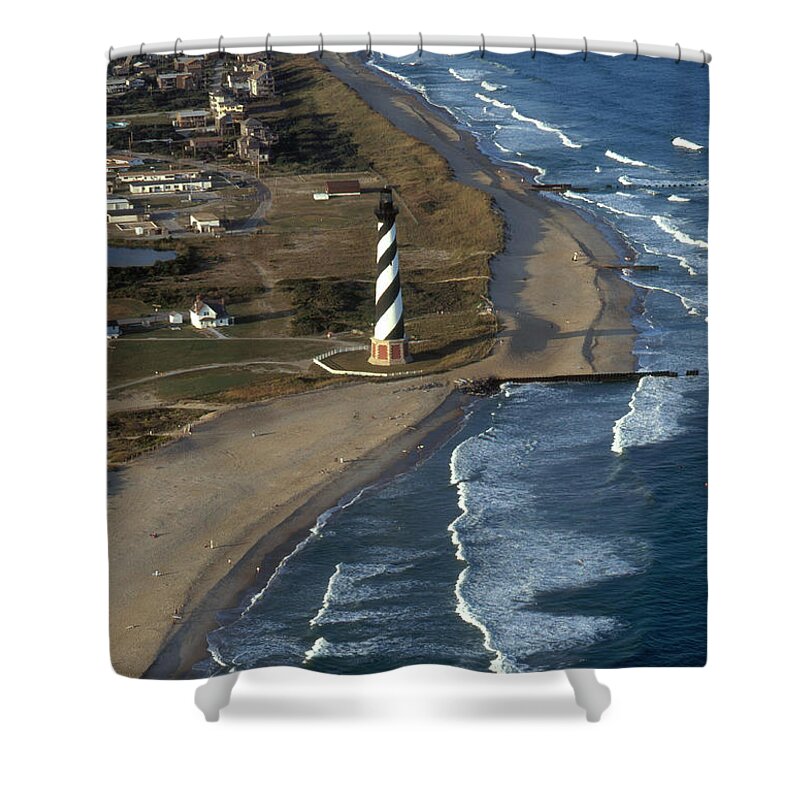 North Carolina Shower Curtain featuring the photograph Cape Hatteras Lighthouse #5 by Bruce Roberts