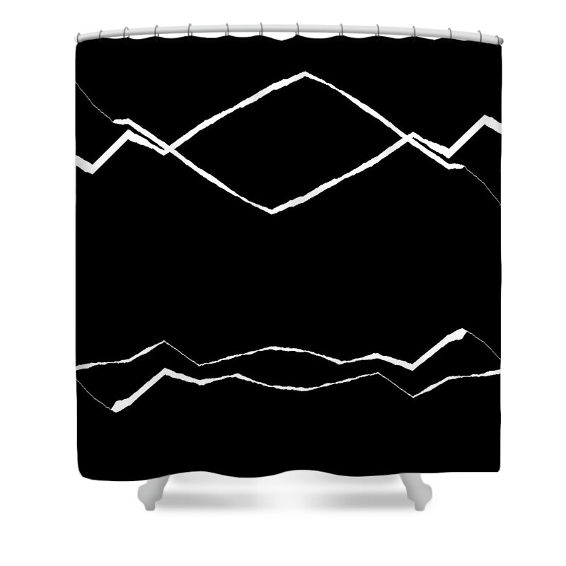 Abstract Shower Curtain featuring the digital art 5040.15.50 #50401550 by Gareth Lewis