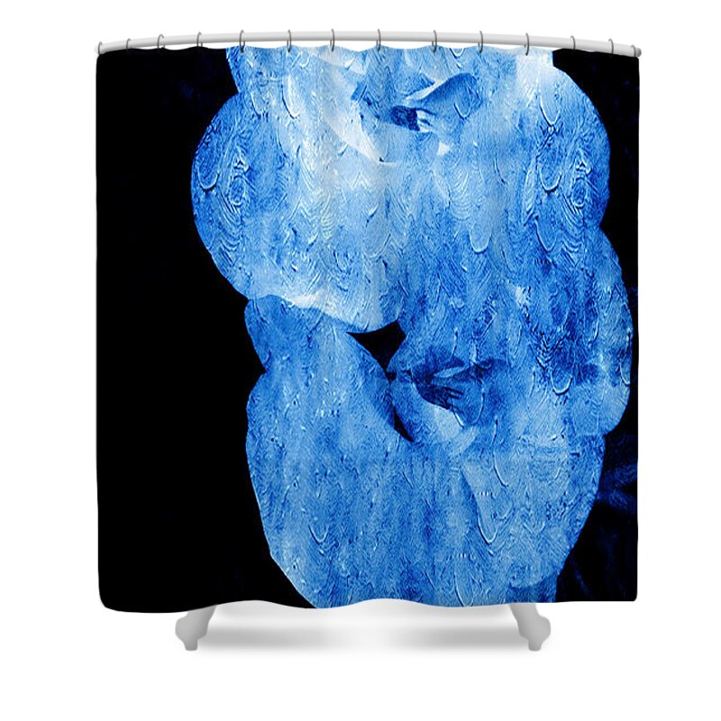 Interior Shower Curtain featuring the painting Orchids in Amazing Abstract by Xueyin Chen