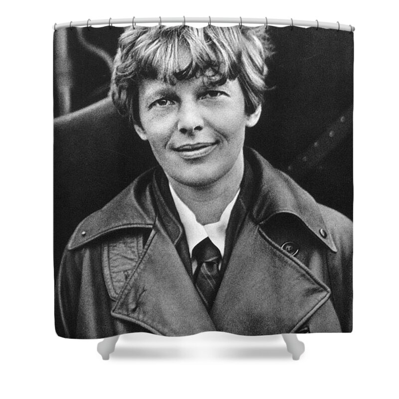 1920 Shower Curtain featuring the photograph Amelia Earhart (1897-1937) #6 by Granger