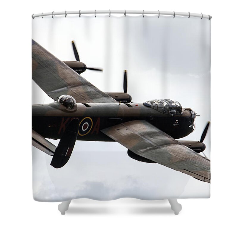 Avro Shower Curtain featuring the photograph Lancaster Bomber #6 by Airpower Art