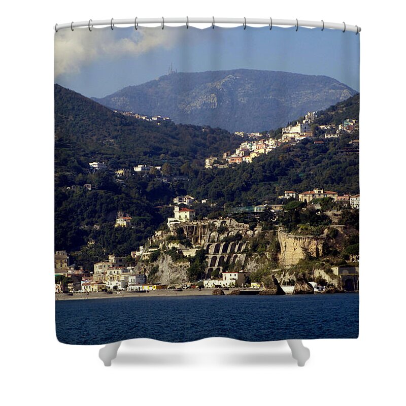 Amalfi Coast Shower Curtain featuring the photograph Views From The Amalfi Coast in Italy #56 by Rick Rosenshein