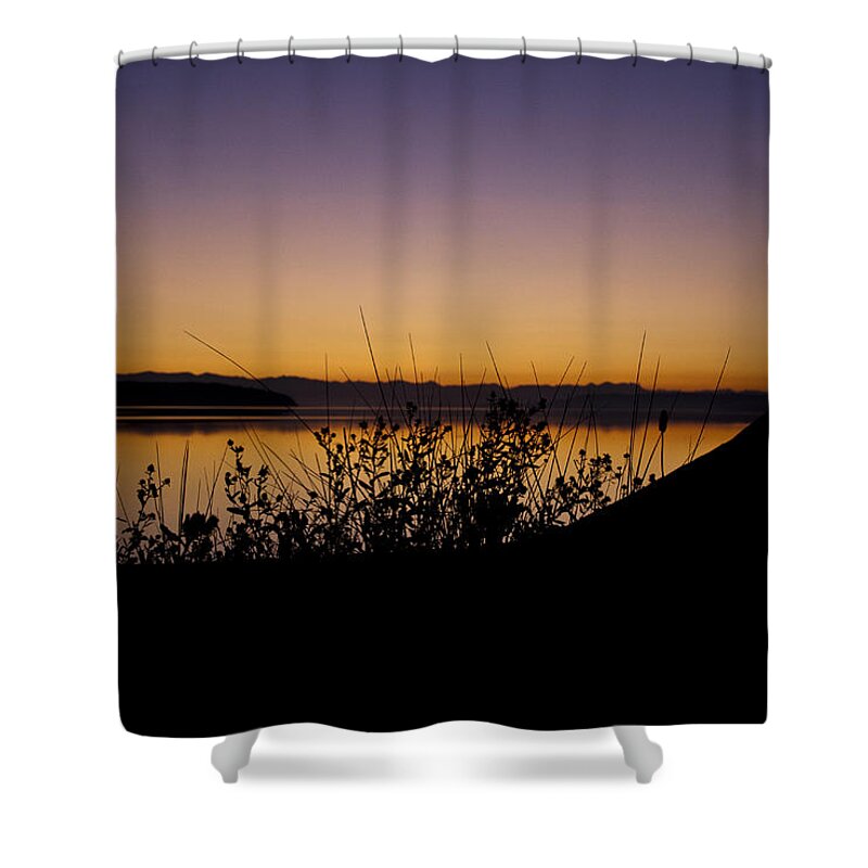 Sunrise Shower Curtain featuring the photograph 6AM At Penn Cove by Ron Roberts