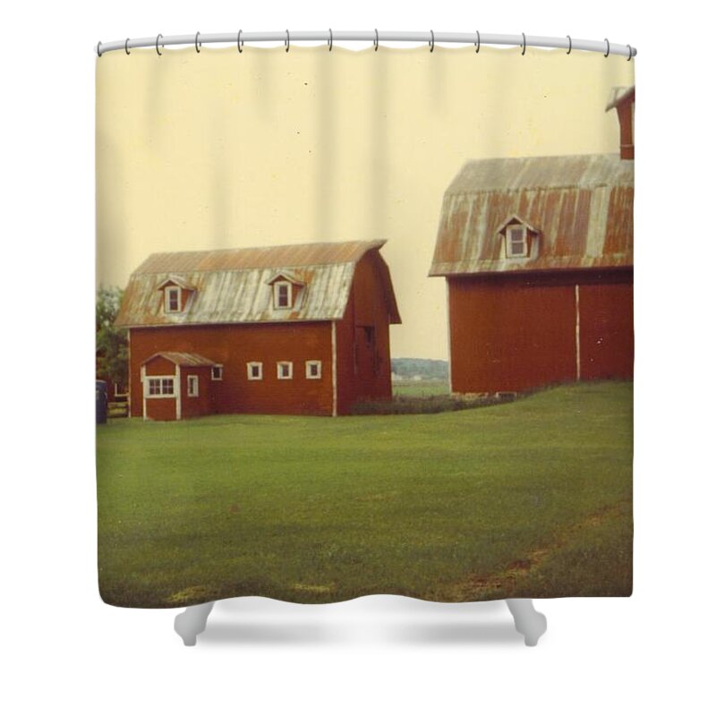 Michigan Barns Shower Curtain featuring the photograph Barns #7 by Robert Floyd