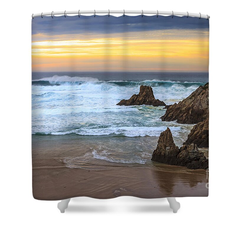 Campelo Shower Curtain featuring the photograph Campelo Beach Galicia Spain by Pablo Avanzini