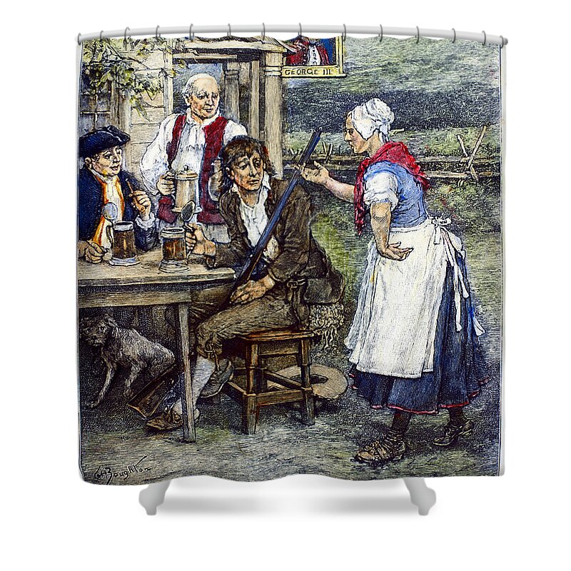 18th Century Shower Curtain featuring the photograph Irving: Rip Van Winkle #7 by Granger