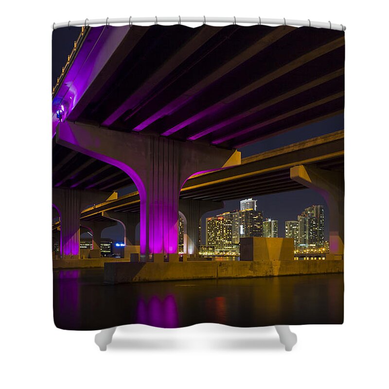 Architecture Shower Curtain featuring the photograph Miami Downtown Skyline #7 by Raul Rodriguez
