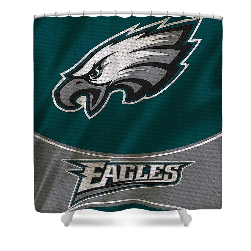 Eagles Shower Curtain featuring the photograph Philadelphia Eagles Uniform by Joe Hamilton