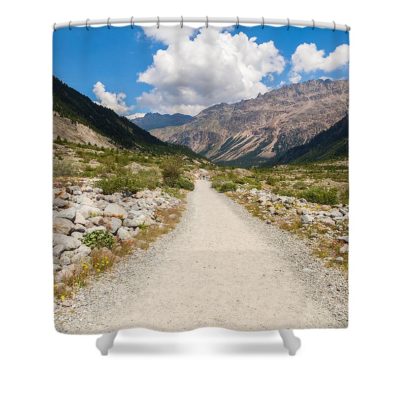 Bavarian Shower Curtain featuring the photograph Swiss Mountains #7 by Raul Rodriguez