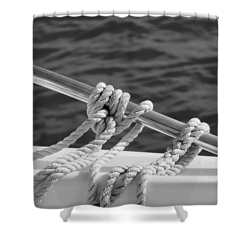 Laura Fasulo Shower Curtain featuring the photograph The Ropes #8 by Laura Fasulo