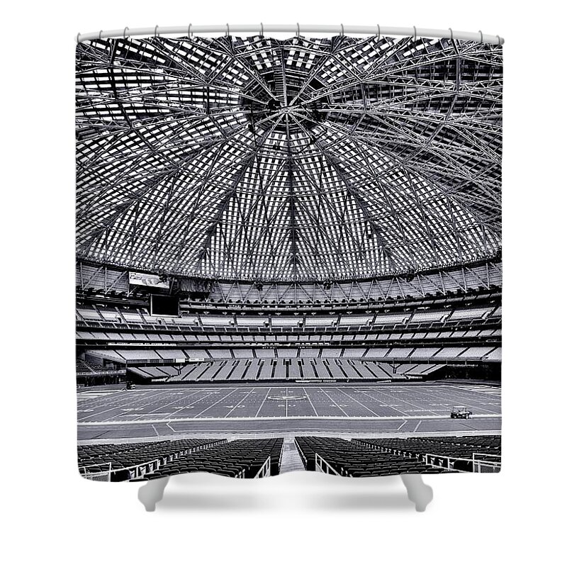 Houston Shower Curtain featuring the photograph 8th Wonder by Benjamin Yeager