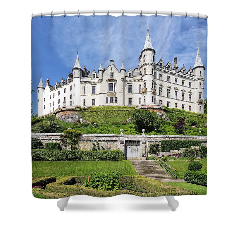 Castle Shower Curtain featuring the photograph Dunrobin Castle #5 by Grant Glendinning