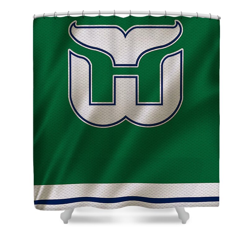 Whalers Shower Curtain featuring the photograph Hartford Whalers by Joe Hamilton