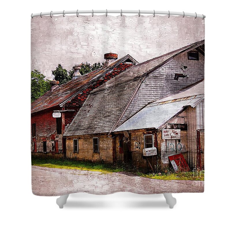 Architecture Shower Curtain featuring the photograph A Barn With Many Purposes by Marcia Lee Jones